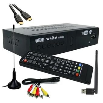 Decodificador Tv Tdt Dvb - T2 Tv Digital + Cable Hdmi Usb