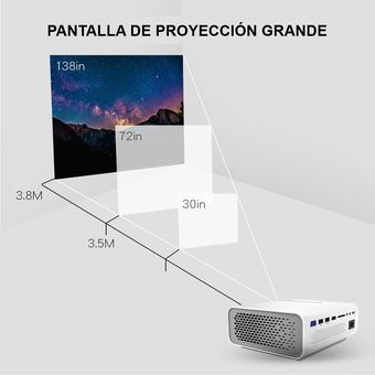 GENERICO Mini Proyector Full Hd Led Proyector Wifi Portatil Miracast