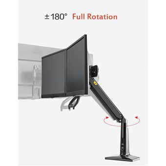 Soporte Para 2 Monitores Un Brazo Flex Con 2 Usb Nb F27