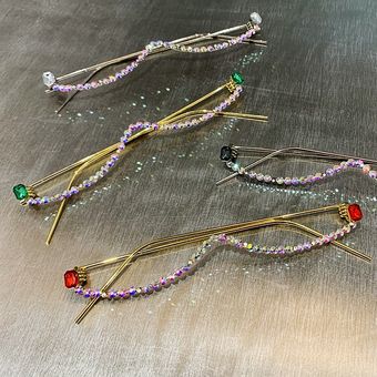 Gafas de diamantes para mujeres lujosas gafas de sol demujer 