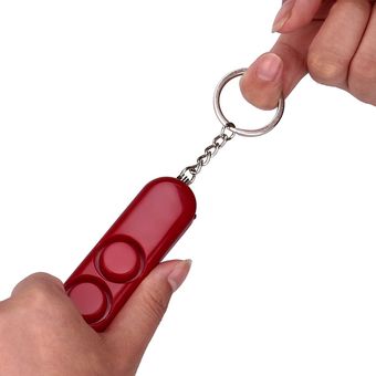 LLavero de seguridad Personal de 130dB para mujer,dispositivo de aut 