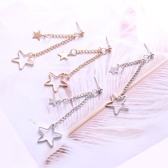 Nuevos Accesorios Pendientes De Estrella De Cinco Puntas De 