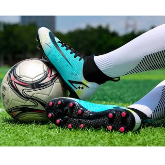 Zapatos de futbol AG suela de goma para hombre y Mujeres-Violeta