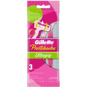 Afeitadoras desechable Gillette Prestobarba Ultragrip Mujer - 3 Unidades