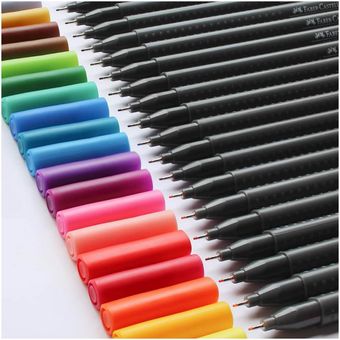 Marcadores Punta Fina 50 Pz Multicolor Faber-Castell CTC