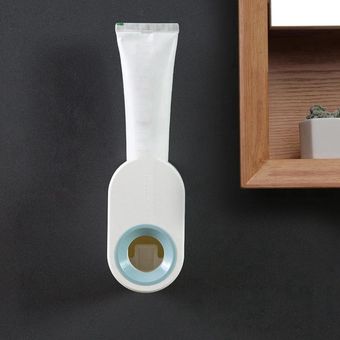 Dispositivo para exprimir pasta de dientes automático tipo pared de succión dispensador de pasta de dientes soporte para cepillo de dientes 