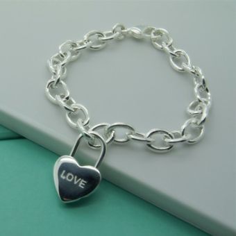 925 Pulsera De Plata Esterlina Corazón Madreamorpulsera De 