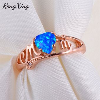 Rong Hing 17 Desinterés Carta Madre Anillo Arcoiris Ópalo De 