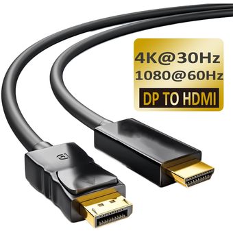 30Hz puerto de HDMI Navceker-adaptador Cable de DP a HDMI 4K DP 