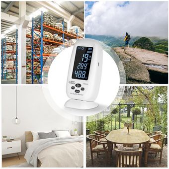 aire PM2.5 SMART SENSOR Monitor digital de calidad del aire 5 en 1 con temperatura humedad 