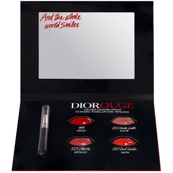 dior rouge flirt bubble card