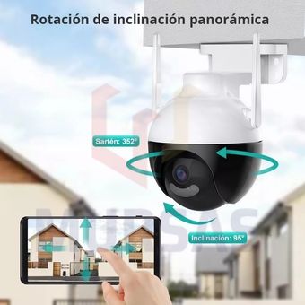 Cámara de seguridad inteligente para el hogar, videocámara panorámica –