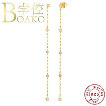 Pendientes Colgantes De La Cadena Boako Pendientes De La 925 