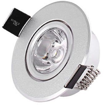 Spotlight de 1W LED 85-265V Lámpara de escaparate de la joyería de la lente grande 