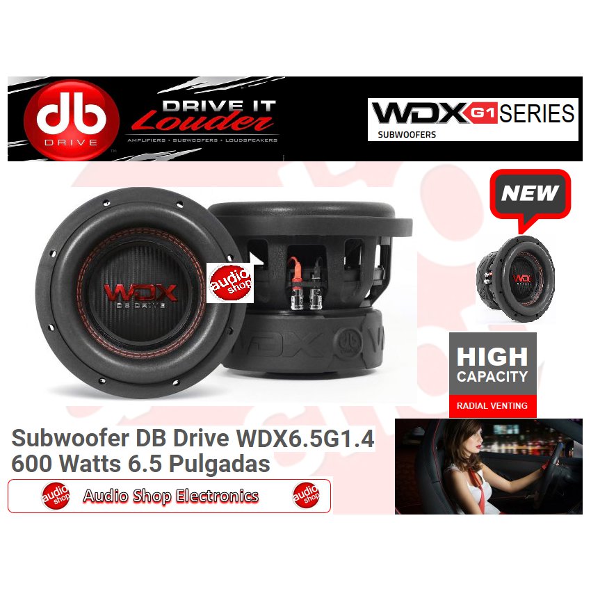 Subwoofer DB Drive WDX6.5G1.4  600 Watts 6.5
