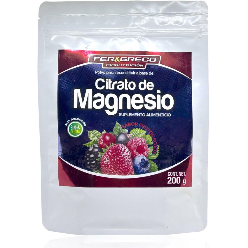 Citrato de Magnesio Frutos Rojos 200 grs Fer y Greco