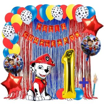 PAW Patrol Juego De Decoración De Cumpleaños De Patrulla Canina , Para  Niños , Fiesta De Feliz Desec Casa Fiesta