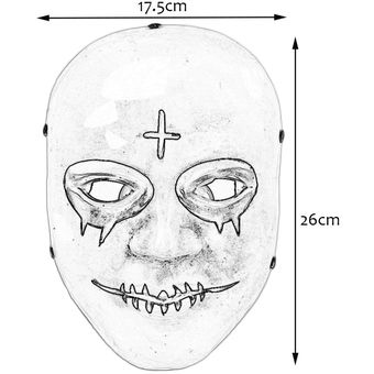 Terror Films Human Clear Plan Máscaras Halloween Mascarada Cosplay Props 