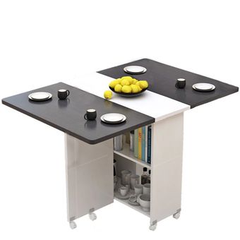 Mesa de Comedor Plegable Café 140x80x77 cm