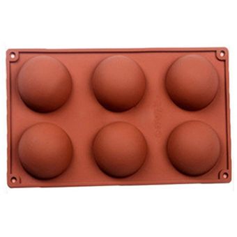 Hemisférica mousse de chocolate Pastel de molde 6 agujero 8 hoyos 15 hoyos continuas semi-circulares Productos para el hogar 