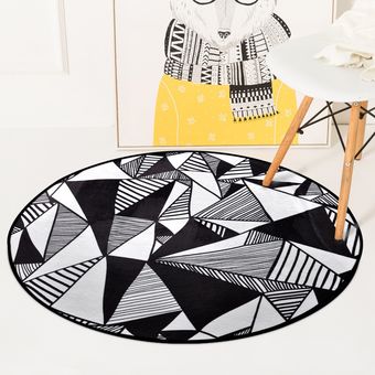 alfombras y Alfombra redonda geométrica europea para sala de estar 