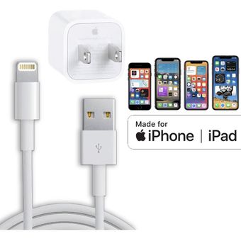Cargador para iphone 11 + cable Lightning, USB, Apple, Carga