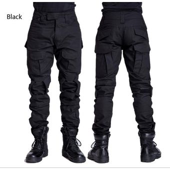 #Black Pantalones de camuflaje táctico militar para hombre,ropa de combate antipilling,para acampar y senderismo,al aire libre 