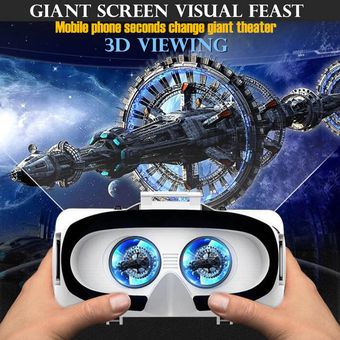 Gafas Realidad Virtual 3D VR Box  Controlador Blanco 