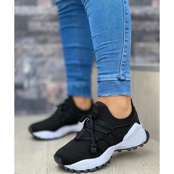Zapatillas negros de mujer