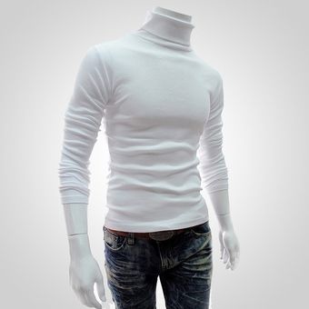 polo cuello alto hombre
