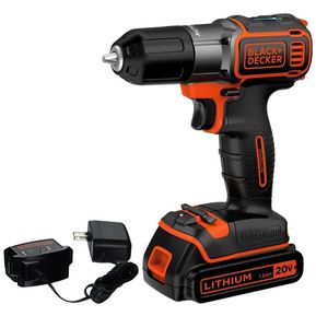 TALADRO 3/8 PERCUTOR BLACK+DECKER BCD704C1-B3 20V 2 VELOCIDADES