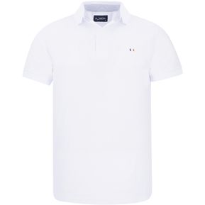 Camiseta Tipo Polo Hamer  bordada blanca