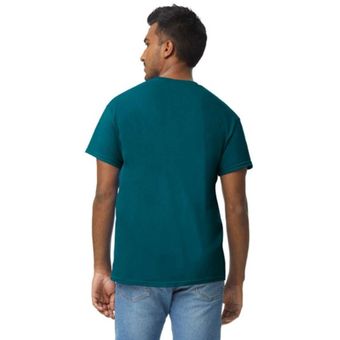 Camiseta Básica Hombre Azul Media Noche Gildan 5000