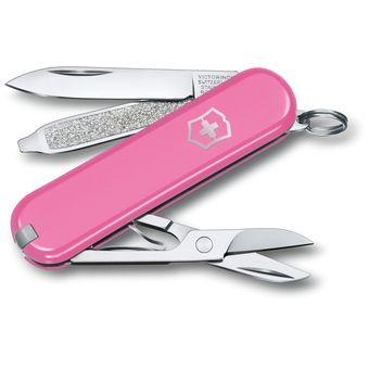 Navaja pequeña Victorinox Classic SD, cuenta con 7 funciones, con