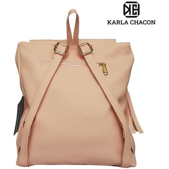 Bolso Morral Mochila Mujer Niña Joven marca Karla Chacon Ref Pace Rosa 