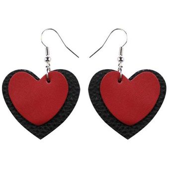 Temas De Novia Del Día De San Valentín Pendientes De Cuero 