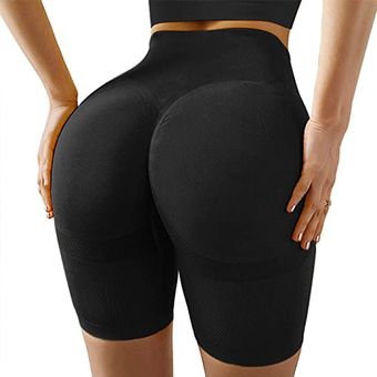 Sin costura Yoga pantalones cortos a las mujeres deporte Leggings cortos de cintura alta aptitud corto nada prueba entrenamiento gimnasio corto polainas medias #Red Shorts 