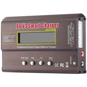 B6 V3 80W 6A Cargador de batería Lipo NiMH LI-ION NI-CD Digital RC Cargador 