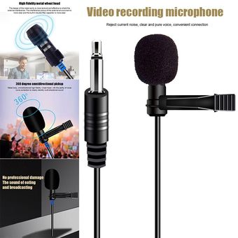 Micrófono de solapa profesional micrófono de grabación de audio 