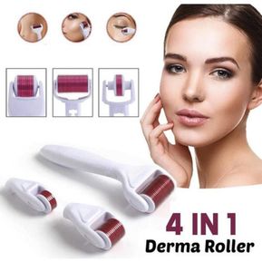 Derma Roller 4 En 1 Cuidado Facial Agujas Elimina Acné Y Mas