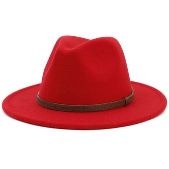 sombrero de viaje #Black sombrero Pop para adultos DJL sombrero Panamá para exteriores Sombrero Fedora Unisex con cinturón de ala ancha 