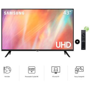 Televisor Samsung 43 Smart TV UHD 4K UN43AU7090GXPE