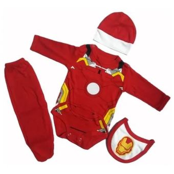 Ajuar para niños 4 piezas ropa de bebe Iron Man | Linio Perú -  ST184TB1CFAW3LPE