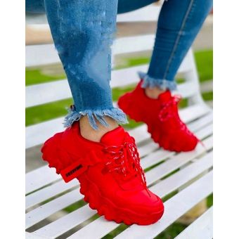 Tenis Rojo Dama Zapatillas Zapatos Mujer Lindos Moda Casual | Linio Colombia - GE063FA074U6BLCO