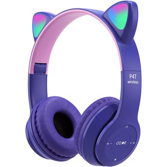 Auriculares con Bluetooth, Cascos inalambricos con luz RGB