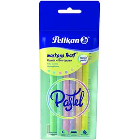Marcador Markana Twist Pelikan Color Pastel Paquete X 6 Uds