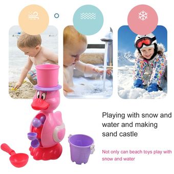 Pato rosa del juguete del baño del recién nacido Azud aguas de baño juguetes para los niños Diversión de Bathtime 