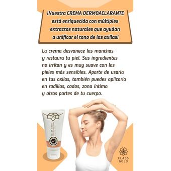 Crema dermo aclarante intima class gold + tonico facial class gold