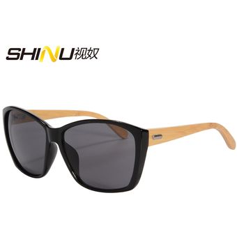 espejo,mujer diseñadora de marca Shinu Gafas de sol de bambú 