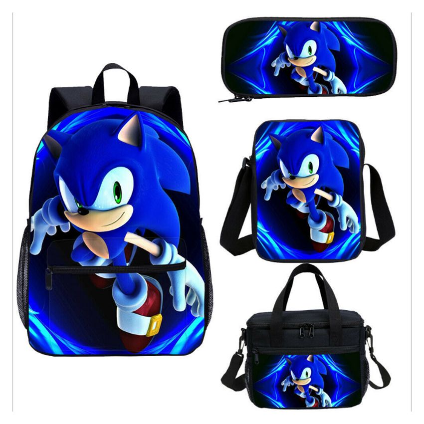 Sonic The Hedgehog School Bag Boy Mochila de dibujos animados